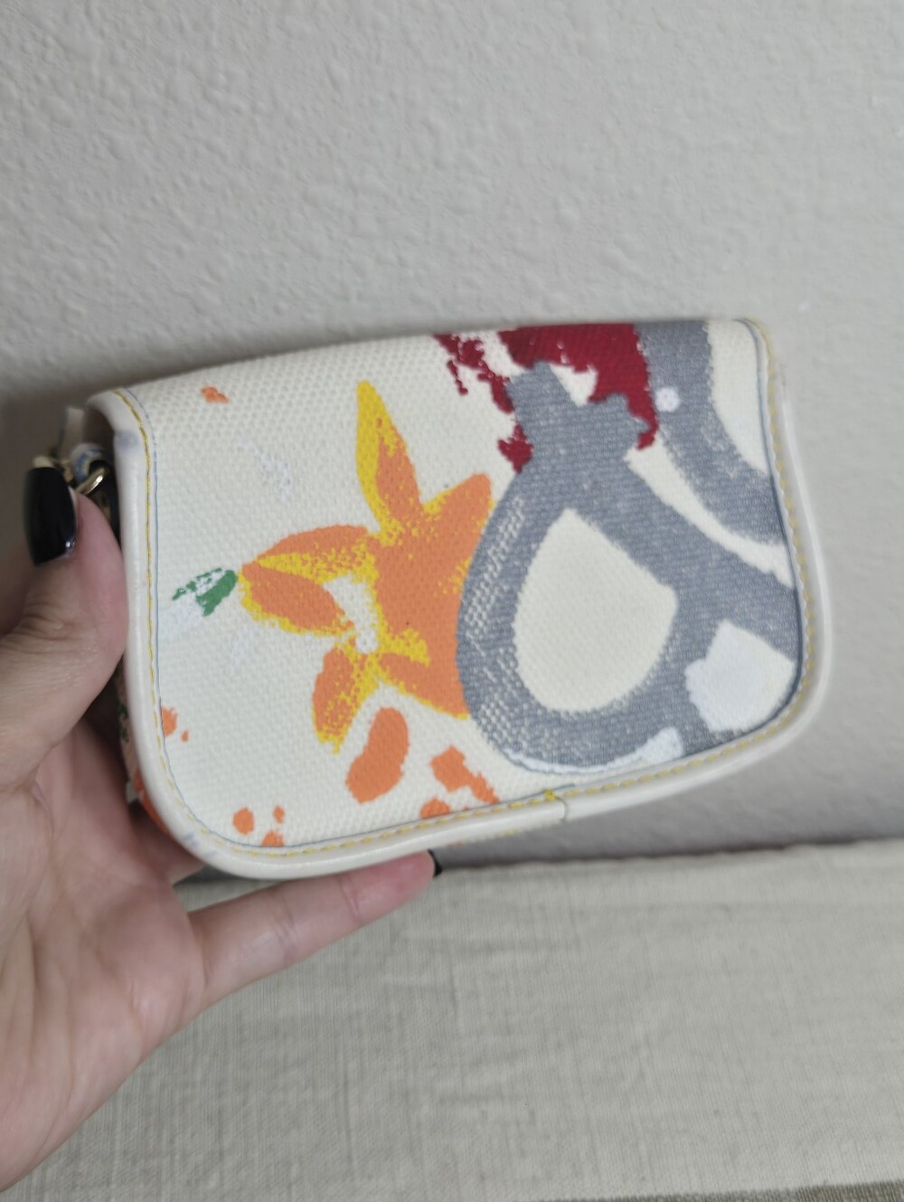 Dooney And Bourke Paint-Splatter Canvas Wristlet - Multicolor - Picture 5 of 9